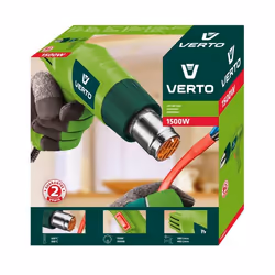 Verto 51G515 pistola a caldo Pistola ad aria calda 480 l/min 500 °C 1500 W Verde