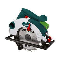 Verto 52G684 sega circolare portatile 18,5 cm Verde, Metallico, Rosso 5500 Giri/min