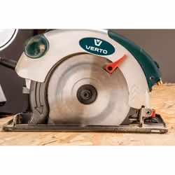 Verto 52G684 sega circolare portatile 18,5 cm Verde, Metallico, Rosso 5500 Giri/min - Vista aggiuntiva 8