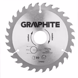 lama per sega circolare 165per30mm 30 denti diametro: 165 x 30 mm x 30 denti lama da sega in metallo duro integrale grafite r ...