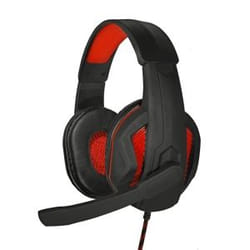 ART HERO cuffia e auricolare Cablato A Padiglione Gaming Nero, Rosso