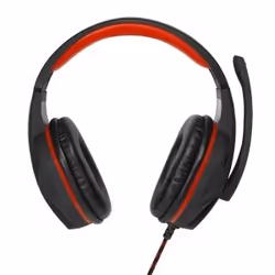 ART HERO cuffia e auricolare Cablato A Padiglione Gaming Nero, Rosso