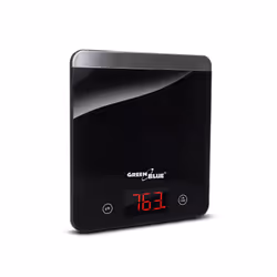 Greenblue 53517, Bilancia da cucina elettronica, 5 kg, 1 g, Nero, Superficie piana, Rettangolo