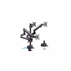 Maclean MC-811, 68,6 cm (27"), 75 x 75 mm, 100 x 100 mm, -90 - 90°, Alluminio, Acciaio, Nero