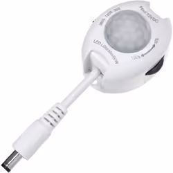Fonte di alimentazione: 12 V CC. Campo di rilevamento: 120°. Distanza di rilevamento: max 10 m. Classe di protezione: IP20. C ...