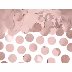 PartyDeco KONS45-019R, Tubo sparacoriandoli, Rose Gold, 1 colori, Cerchio, Lamina, Festa a tema