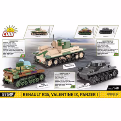 COBI Renault R35 - Valentine IX - Panzer I - Vista aggiuntiva 4