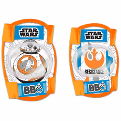Set di protezioni per i viaggi in bici con protagonista Star Wars. Realizzato in poliestere con imbottiture nelle aree di con ...