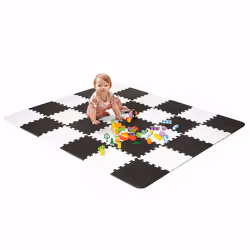Kinderkraft Luno Schiuma Nero, Bianco Tappetino da gioco per bambino - Vista aggiuntiva 3