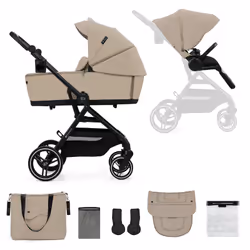 Kinderkraft Yoxi Passeggino leggero 1 seduta(e) Beige - Vista aggiuntiva 6