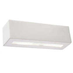 Lampada da parete Vega bianco 32.5x9.5x9.5cm Sollux