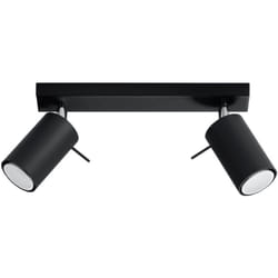 Sollux - Lampada da soffitto Ring nero 30x16x6cm