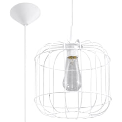 Sollux - Lampada a sospensione Celta bianco 23x95x23cm