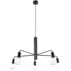 Lampadari Duomo nero 60x85x60cm Sollux