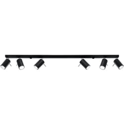 Sollux - Lampada da soffitto Ring nero 118x16x6cm