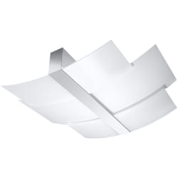 Sollux - Lampada da soffitto Celia cromo/bianco 61x7x53cm