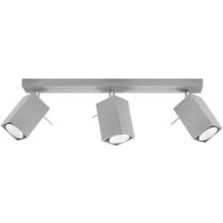 Sollux - Lampada da soffitto Merida grigio 45x16x6cm