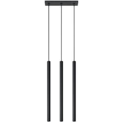 Sollux - Lampada a sospensione Pastelo nero 30x90x5cm