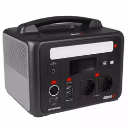 DEDRA DEZS0600, Litio Ferro Fosfato (LiFePo4), 50000 mAh, AC, Accendisigari, dC, USB, 640 Wh, 1200 W, 8,5 h