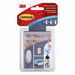 3M W17200, Bianco, Montabile a parete, Gancio per appendere, 16 pz