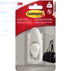Command - FC12-BN Gancio Adesivo Medio, Metallico Classico, Argento