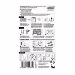 Command 17206-6 kit di fissaggio Bianco