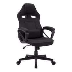 SENSE7 Knight Sedia da gaming per PC Sedia tappezzata Nero