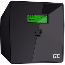 Green Cell UPS08, A linea interattiva, 1,999 kVA, 700 W, Onda sinusoidale pura, 220 V, 240 V