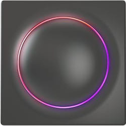 Fibaro FGWDSEU-221-8 interruttore elettrico Interruttore intelligente Nero