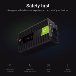 Green Cell INV08 adattatore e invertitore Esterno 1000 W Nero - Vista aggiuntiva 4