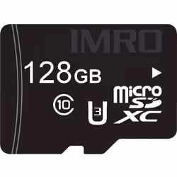 IMRO MICROSDXC 10/128GB UHS-3 ADP Memory card, 128 GB, MicroSDXC, Classe 10, Class 3 (U3)