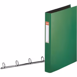 Esselte Standard Ring Binders , PP Green 4x25 mm, A4, Verde, 2,5 cm, 3,5 cm