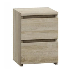 Topeshop M2 SONOMA comodino 2 cassetto/cassetti Quercia
