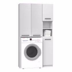 Topeshop ZESTAW MARPOL DD BIEL, Bianco, Indipendente, 10 ripiani, 4 porta/porte, Truciolato
