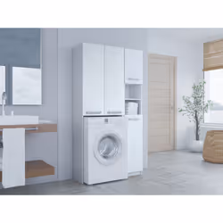 Topeshop ZESTAW MARPOL DD BIEL armadietto di conservazione per bagno Bianco