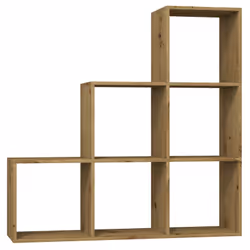 Topeshop STEP ARTISAN 3X3, Legno d'olmo, 6 ripiani, Truciolato, Truciolato, Acrilonitrile butadiene stirene (ABS), 1150 mm