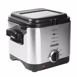 Mesko Home MS 4910 friggitrice Singolo 1,5 L Indipendente 900 W Nero, Acciaio satinato