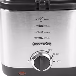 Mesko Home MS 4910 friggitrice Singolo 1,5 L Indipendente 900 W Nero, Acciaio satinato - Vista aggiuntiva 4