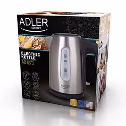 Adler AD 1273 bollitore elettrico 1 L 1200 W Nero, Nocciola, Acciaio inox - Vista aggiuntiva 4