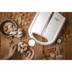 Adler AD 3039 piastra per waffle 24 waffle 1600 W Bianco - Vista aggiuntiva 8