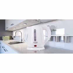 Adler AD 1272 bollitore elettrico 1 L 1600 W Nocciola, Bianco - Vista aggiuntiva 6