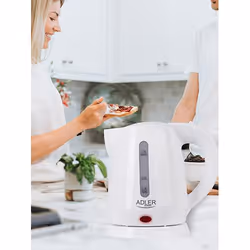 Adler AD 1272 bollitore elettrico 1 L 1600 W Nocciola, Bianco - Vista aggiuntiva 7