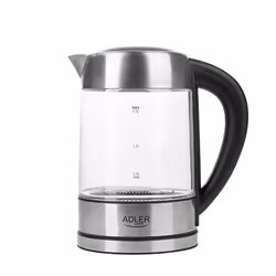 Adler AD 1247 NEW bollitore elettrico 1,7 L 2200 W Nocciola, Acciaio inox, Trasparente - Vista aggiuntiva 4