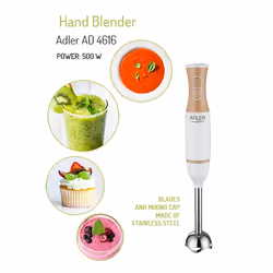 Adler AD 4616 frullatore 0 L Frullatore ad immersione 500 W Acciaio inox, Bianco - Vista aggiuntiva 5