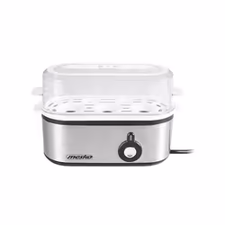 Mesko Home MS 4485 Pentolino per uova 3 uovo/uova 210 W Nero, Argento, Trasparente