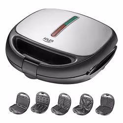 Adler AD 3040 tostiera 1200 W Nero, Grigio - Vista aggiuntiva 6