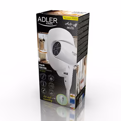 Adler AD 2252 asciuga capelli 1600 W Bianco - Vista aggiuntiva 5