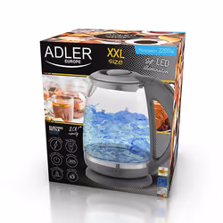Adler AD 1286 bollitore elettrico 2 L 2200 W Grigio, Trasparente - Vista aggiuntiva 6