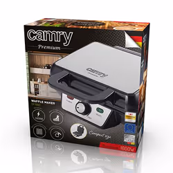 Camry Premium CR 3046 piastra per waffle 2 waffle 1000 W Nero - Vista aggiuntiva 6