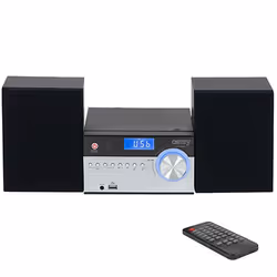 Camry Premium CR 1173, Analogico e digitale, AM, FM, Lettore, CD-ROM, 10 W, Nero, Argento